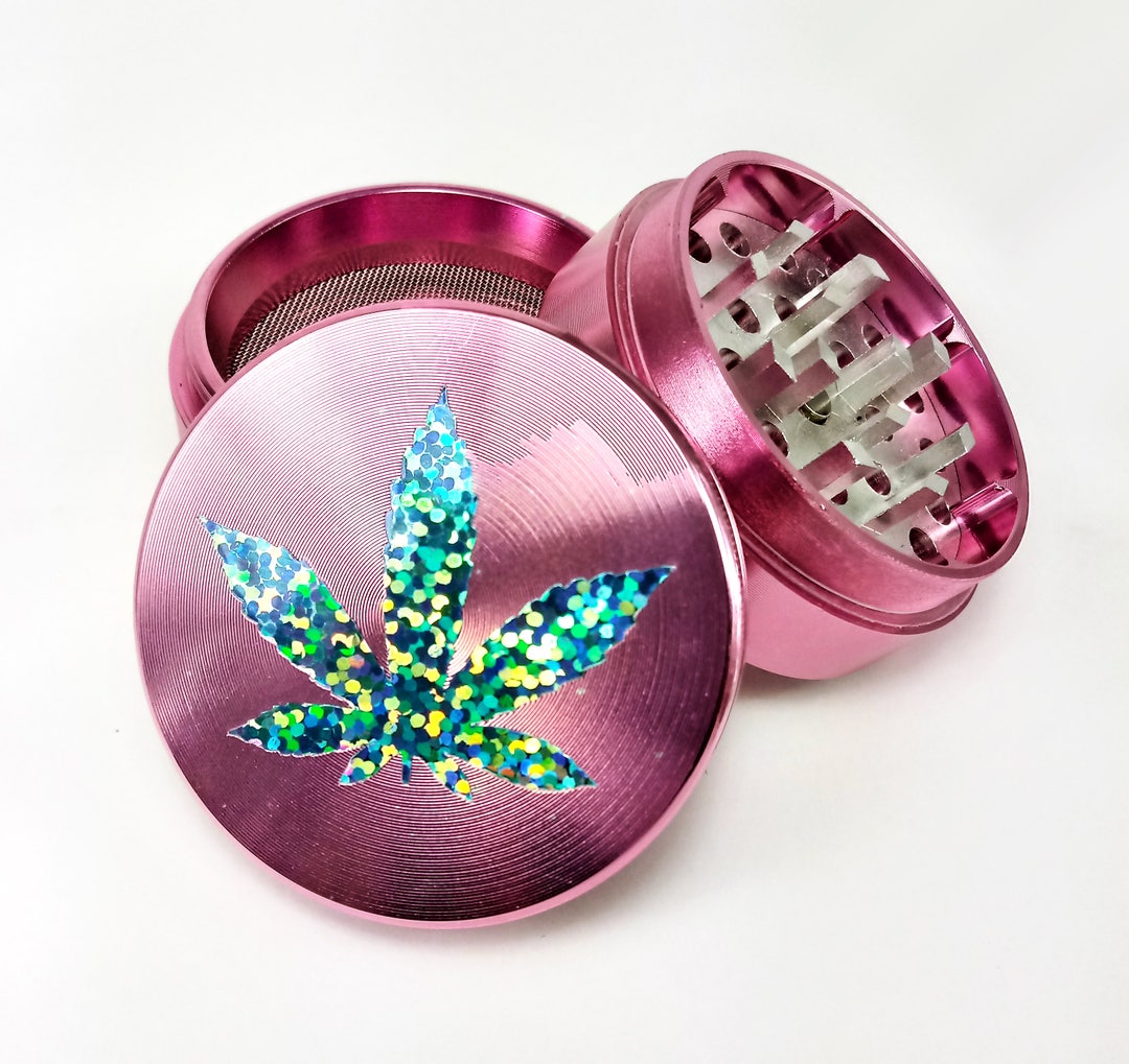 GIRLY HERB GRINDER Pink Steel 4 Piece Herb Grinder Etsy