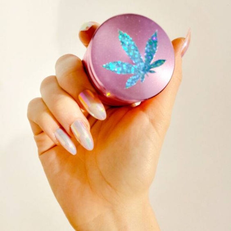 GIRLY HERB GRINDER Pink Steel 4 Piece Herb Grinder Etsy