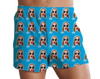 mens underwear boxer briefs shorts face boxers personalized human custom