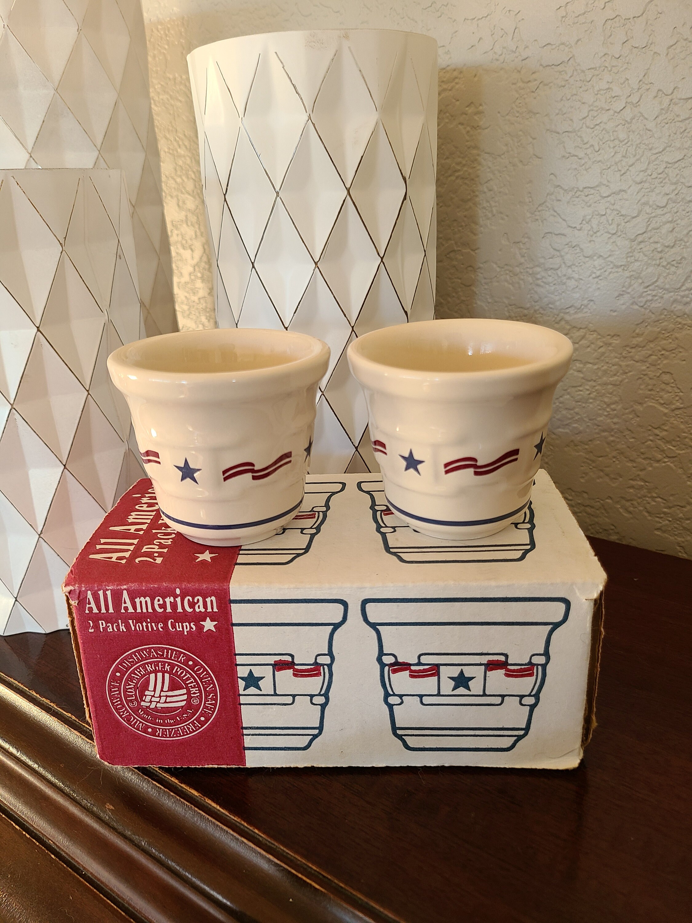Longaberger All American Collection Votive Candle Holders Etsy