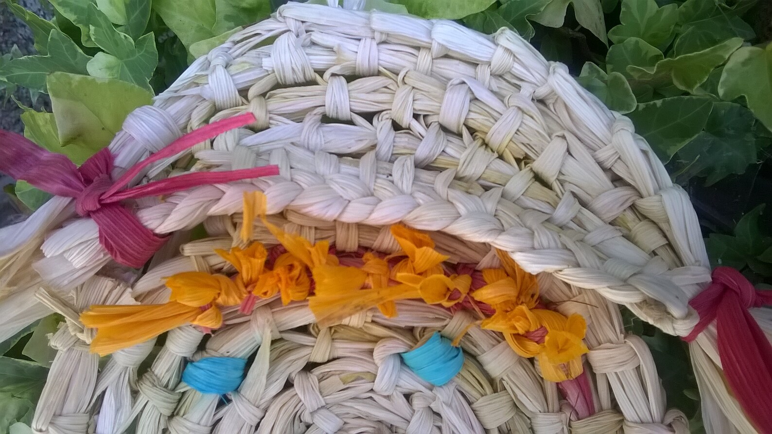 Vintage Woven Straw / Wall Hanging / Decor for Children's Etsy