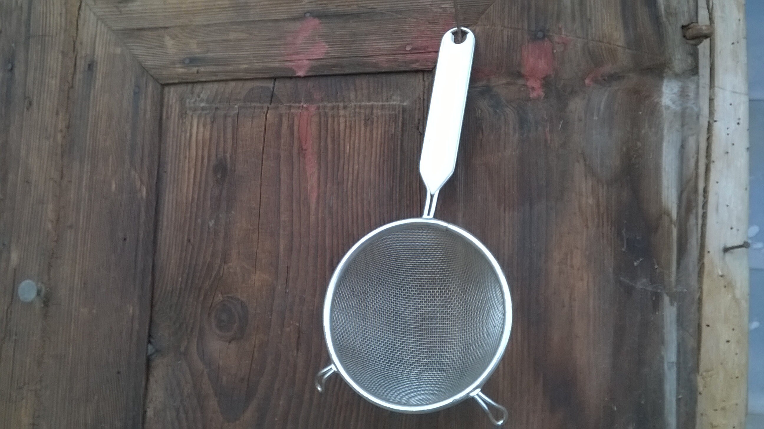 Rosle Stainless Steel Round Handle Fine Mesh Kitchen Strainer, 4.7-inch 