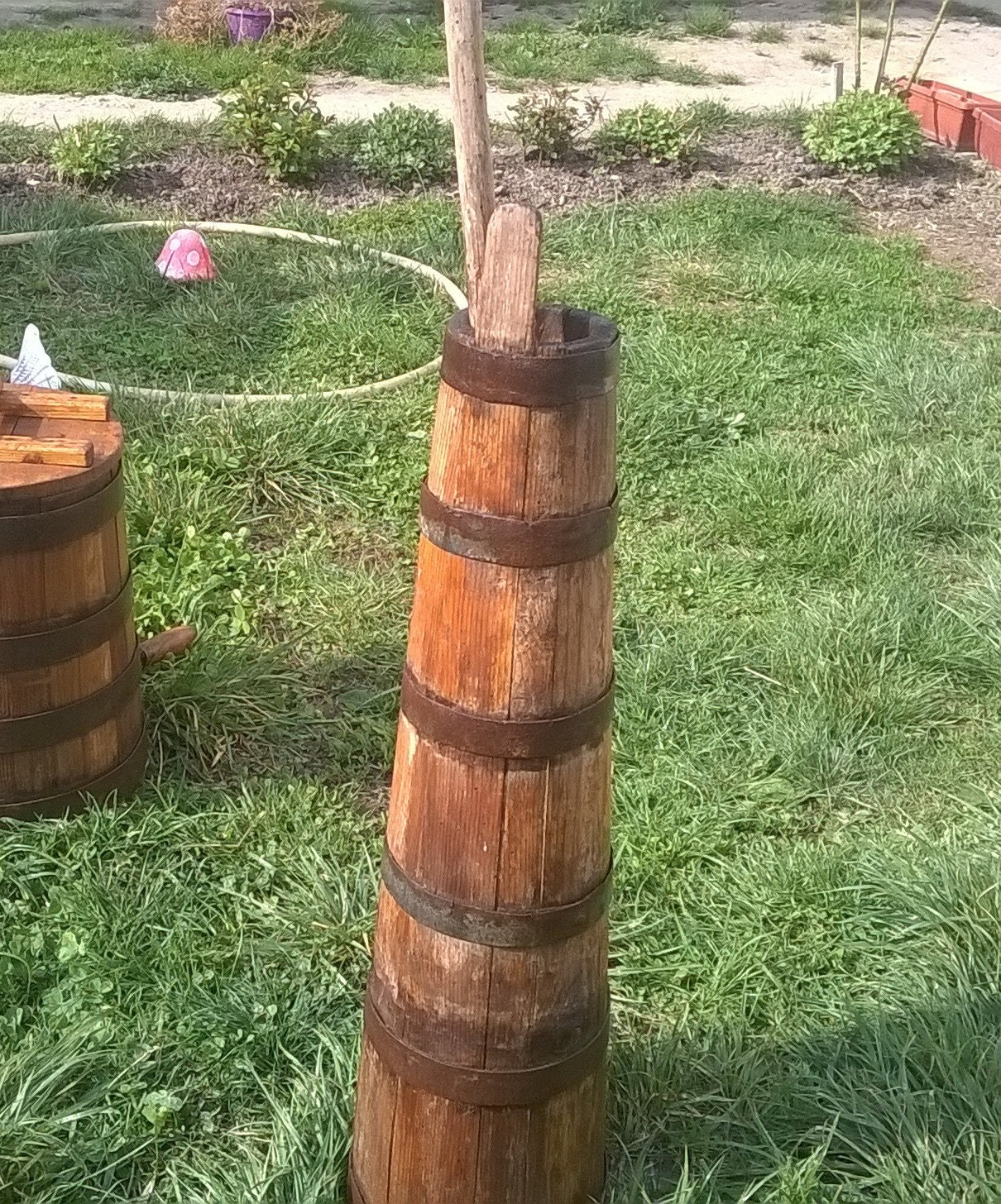 Rustic Dairy Butter Bucket Pat English Butter Bucket Wooden Butter