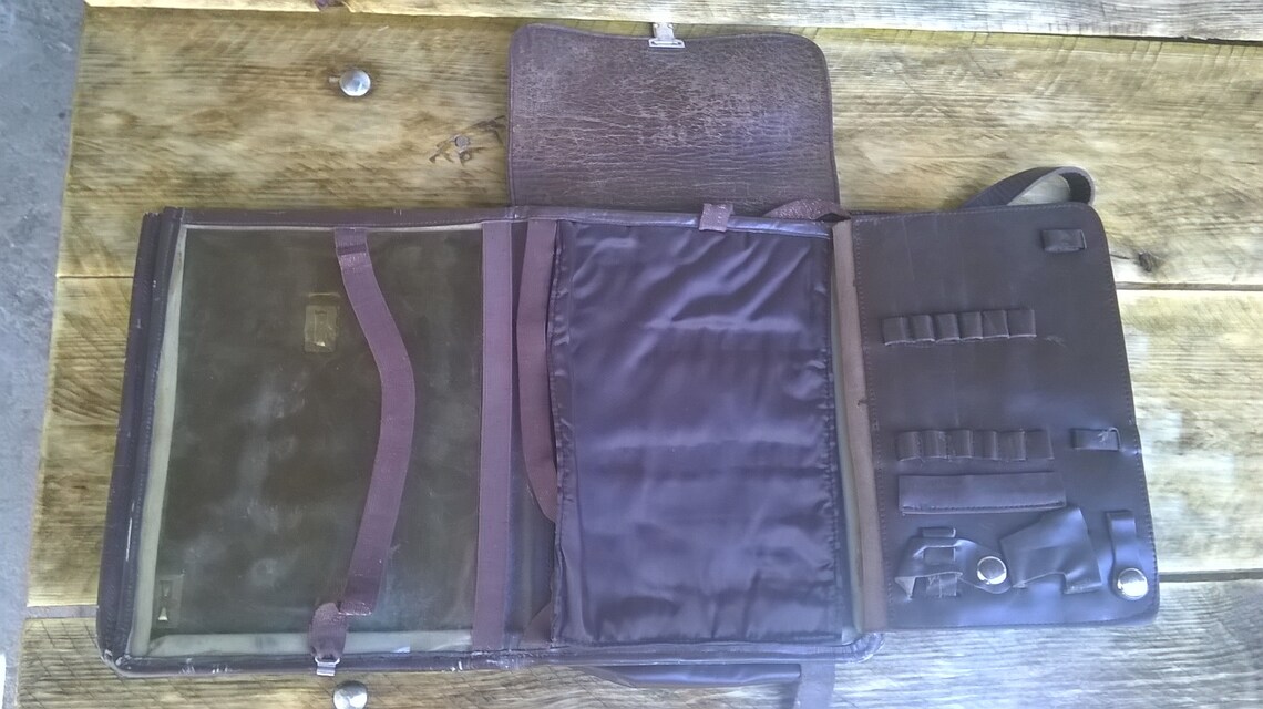 Vintage Train Conductor Leather Bag / Old Shoulder Bag/postman Etsy