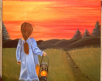 SOLD - The Hope of Innocence, 18x24 acrylic on canvas, with story
