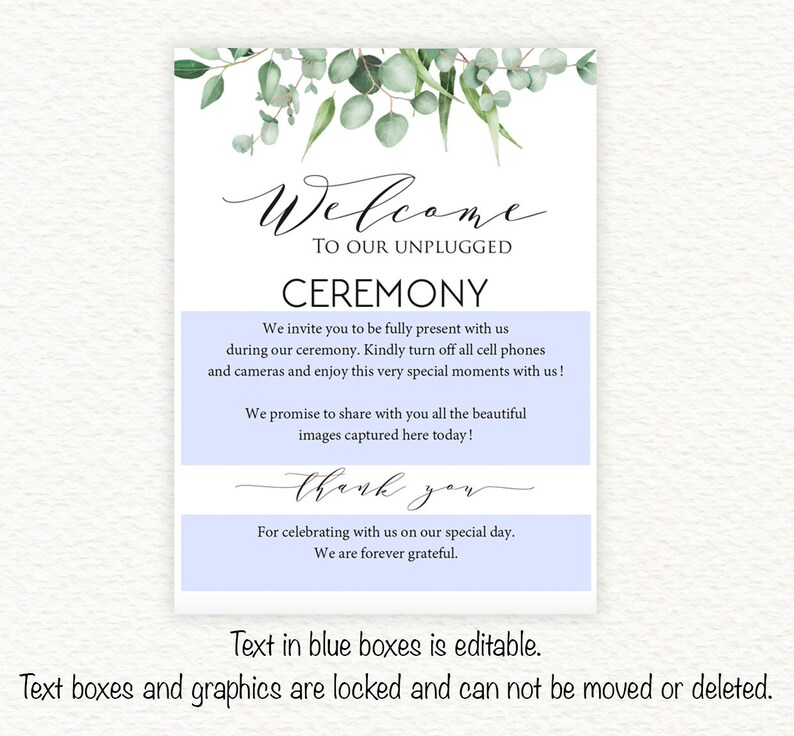 Welcome Wedding Sign Template Wedding Welcome Sign Template Wedding Greenery Decor Welcome Sign Template Greenery Wedding Decor