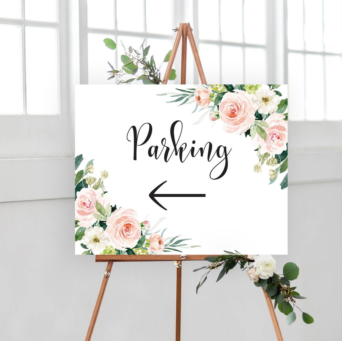 Parking Direction Template Parking Sign Rustic Parking - Etsy