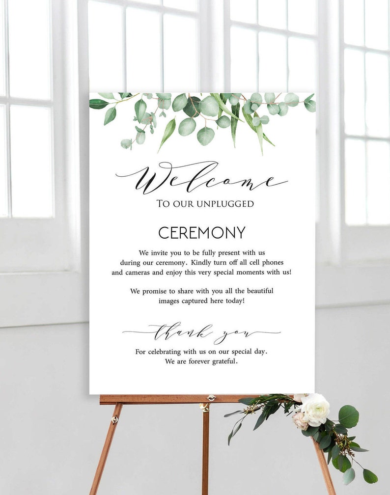 Welcome Wedding Sign Template Wedding Welcome Sign Template Wedding Greenery Decor Welcome Sign Template Greenery Wedding Decor