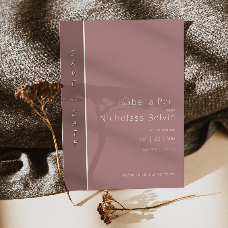 Instant Downlo Glam Save The Date Printable Cinnamon Rose Save The Date Template Wedding Save The Date Template Templett Save The Date Paper Invitations Announcements Sultraline Id