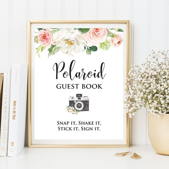 Polaroid Guest Book Signs Wedding Photo Guestbook Sign | Etsy