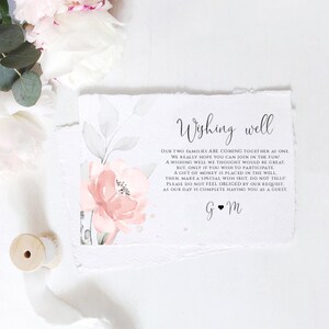 Printable Wishing Well Cards, Wishing Well Card Template, Wedding ...