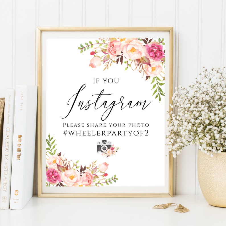 Instagram Signs Template If You Instagram Sign Instagram - Etsy