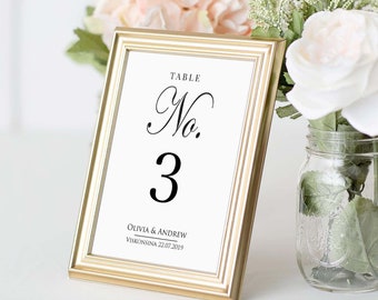 Table Number Card Template, Table number cards, Editable, Instant Download,Printable Wedding Table Number, DIY Reception Table Card SWTC110