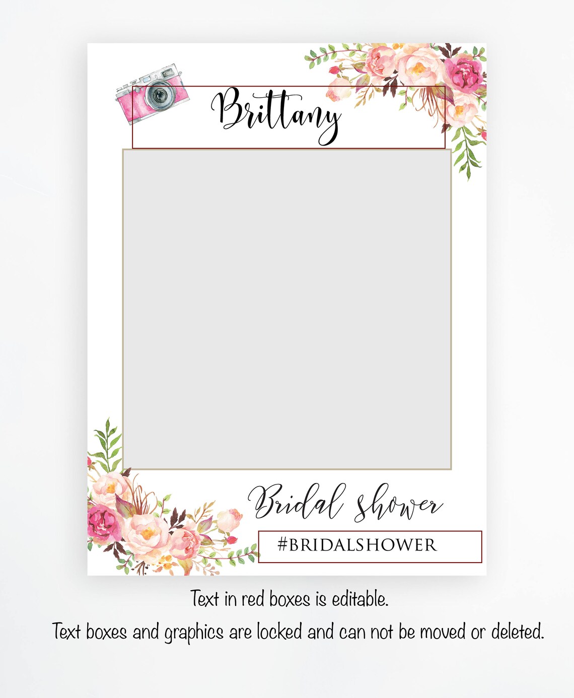 Photo Prop Wedding Photo Prop Instagram Frame Prop Rustic Etsy