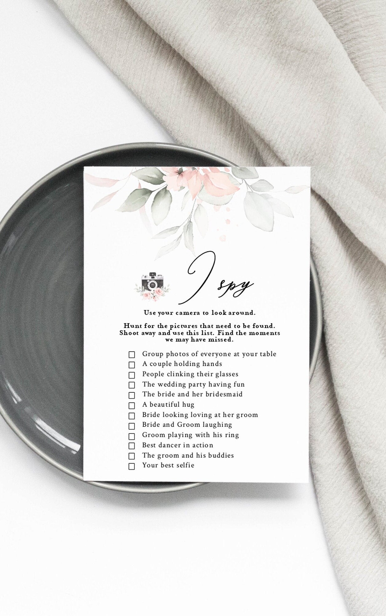 I Spy Wedding Game Printable I Spy Wedding Game I Spy Baby - Etsy