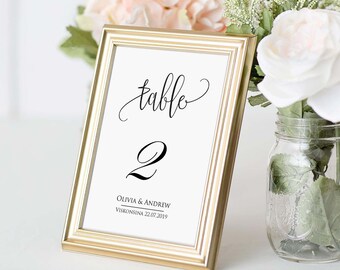 Table Number Card Template, Table number cards, Editable, Instant Download,Printable Wedding Table Number, DIY Reception Table Card SWTC114