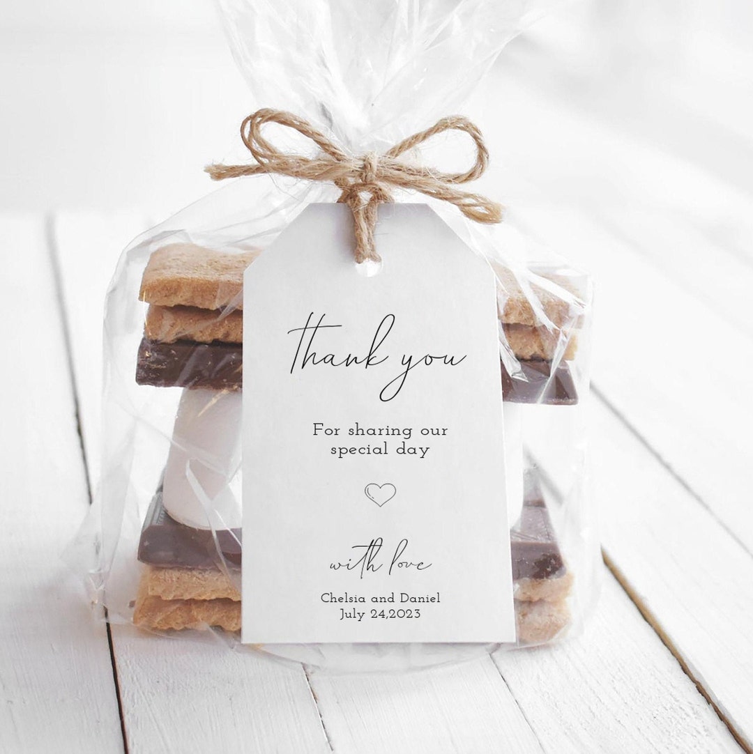 Simple Thank You Cards, Favor Tag Template, Modern Gifts Note Template, Printable Thank You Card