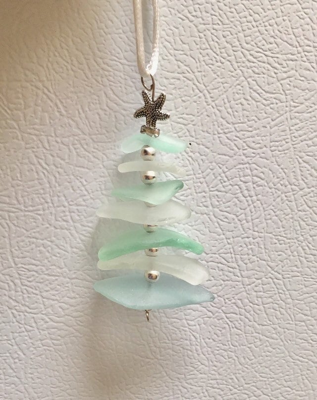 Sea Glass Ornament Christmas tree ornament sea glass Etsy