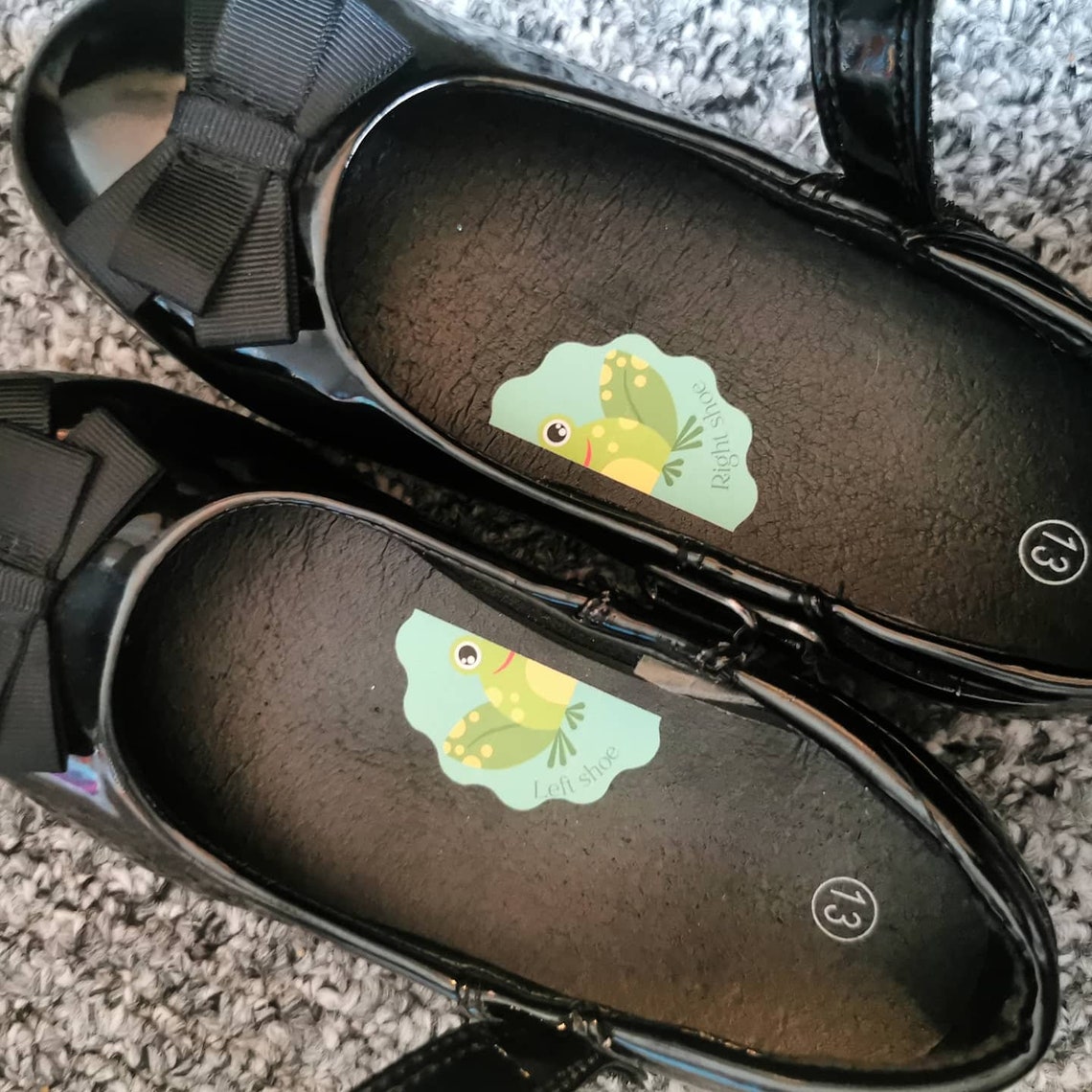 Kids shoe stickers left and right shoe stickers correct feet Etsy