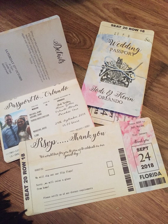 Passport Wedding Invitations King Bjgmc Tb Org