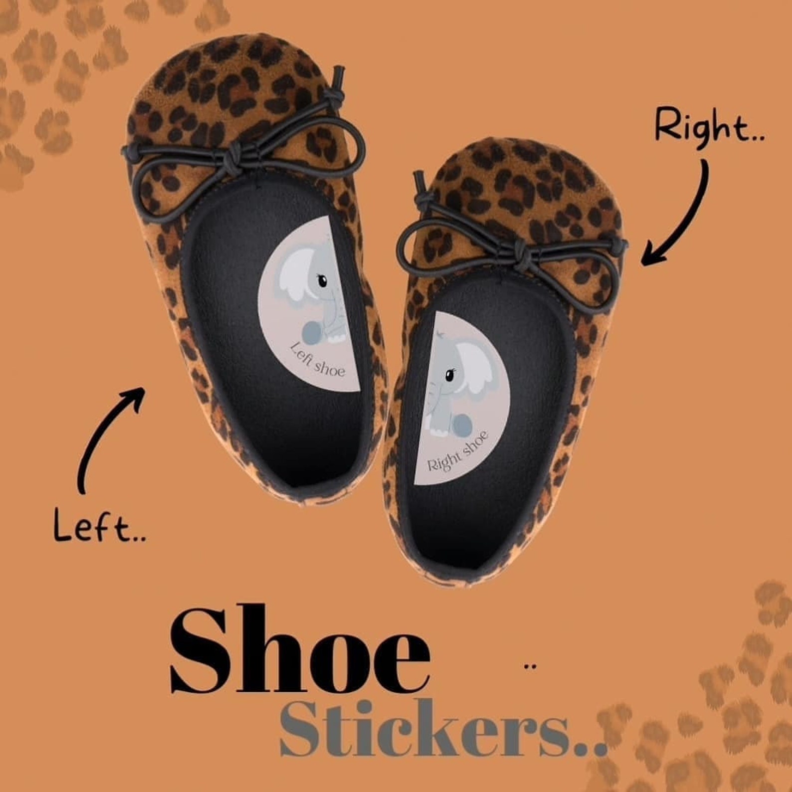 Kids shoe stickers left and right shoe stickers correct feet Etsy
