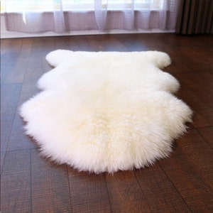 Ultra-Soft Woolous Sheepskin Rug Ideal for Living Room or Meditation Space