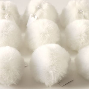 Woolous Pompom Faux Fur Balls for Handbags, Hats, and Keychains - 9pcs Set - Fluffy Balls Ideal for Festive Decoration or Gifting - 9cm