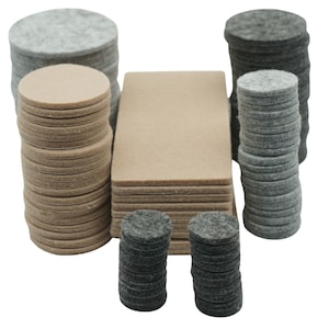 Furniture Pads Floor Protectors Felt Pads for Chair Legs, Rubber