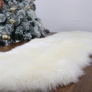 New Zealand Genuine Large Sheepskin Throw Rug Perfect for Bedroom Comfort