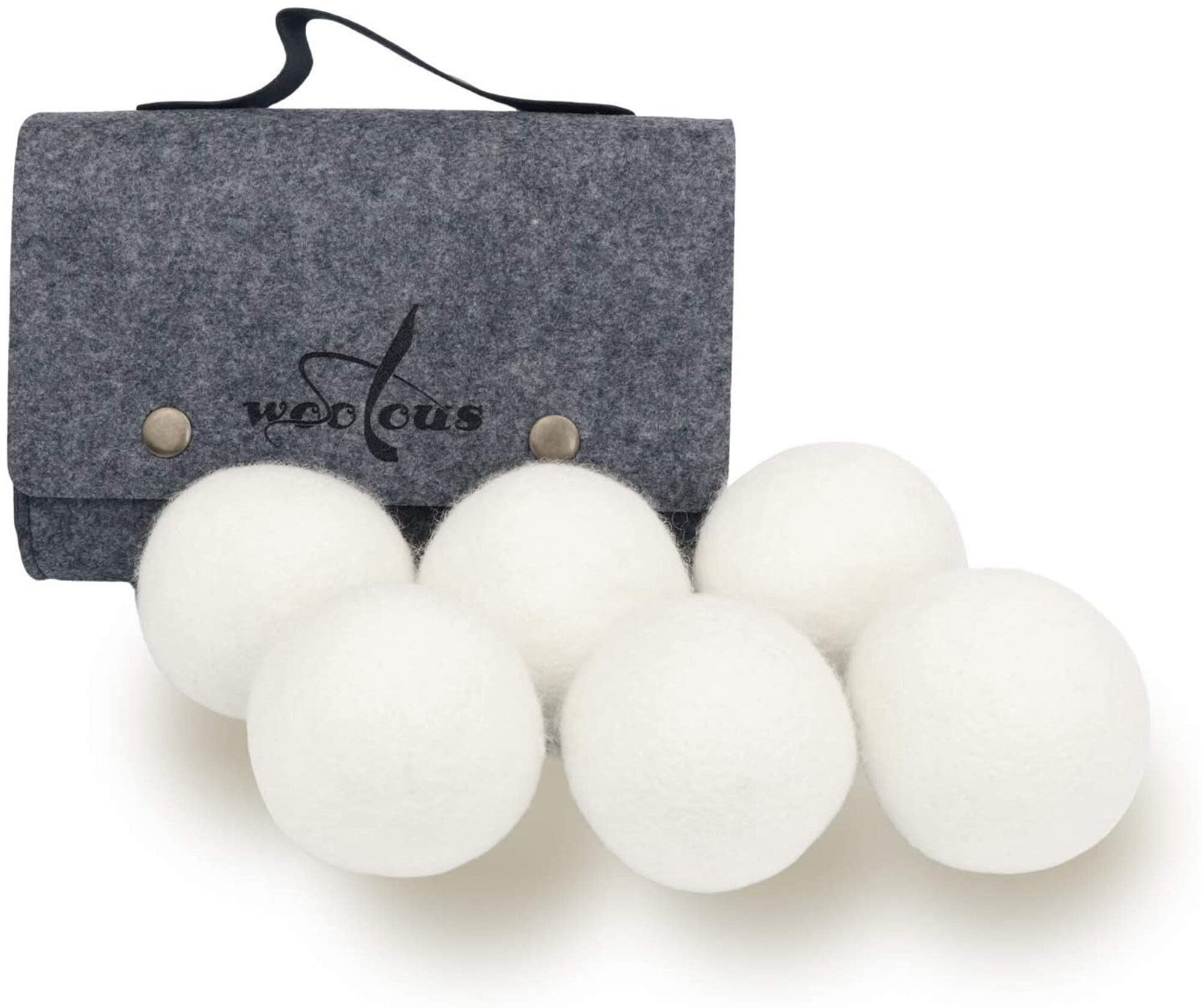 Woolous 100% Wool Laundry Dryer Balls – Natural Dry Balls Reduce Wrin…