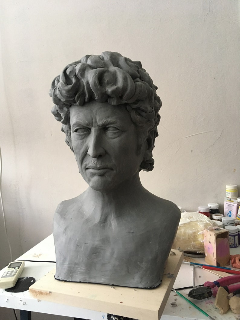 Custom personalized bust Sculpture by photo Portrait bust by Etsy