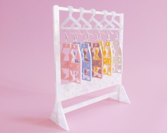 Earring Rack Coat Hangers Stand Cute Gift Ideas Unique Design Multiple Colours Jewelry Storage Handmade Hoops Studs Chandelier Rose Gold Aus