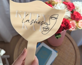 Personalized Lash Tech Photo Prop, Custom Logo Acrylic Sign