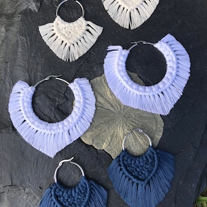 Makramee Ohrringe // Edelstahl // Maui Made