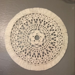 Handmade Macrame Mandala Wall Hanging | Large Boho Wall Decor | Boho Living Room & Bedroom Decor | Macrame Dreamcatcher