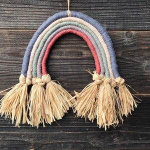 Macrame Rainbow // Boho Home Decor // Maui Made Fiber Art