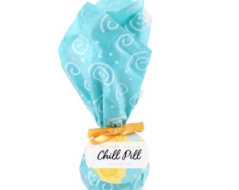 Tahitian Vanilla Bath Fizzies | Relaxing Sweet Treat Bath Bomb | Teacher Gifts, Mom Gift, Gift Basket Filler Ideas | Spa Day Self Care