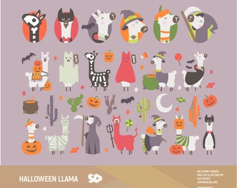 Download Halloween Llama Etsy