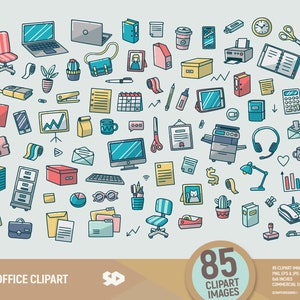 Office Supplies Digital Stamp Office Supplies Clipart / Office Stationery  Clipart / Classroom Clipart / Business Line Art / Pen / Pencil 