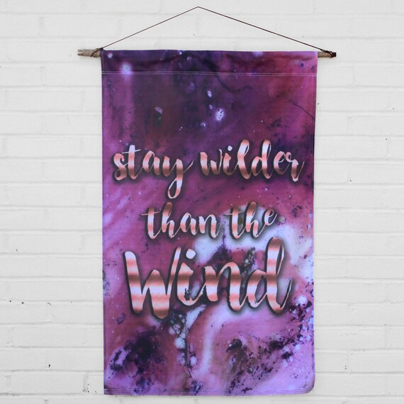 Stay Wild Boho Wall Hanging Bohemian Decor Fabric Banner Hippie House Flag Teen Bedroom Girls Room Wall Decor Boho Hippie Wall Art Boho Gift