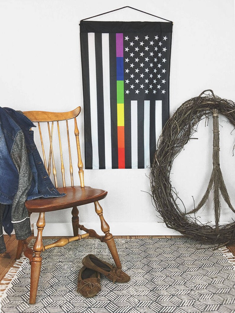 LGTBQ Pride Rainbow Flag Gay Flag Gay Wedding Gift Lesbian image 0