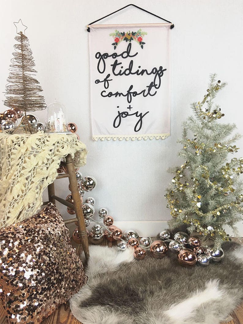 Comfort and Joy Christmas Decorations Holiday Wall Decor  Etsy