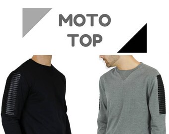 Moto Top Sweatshirt