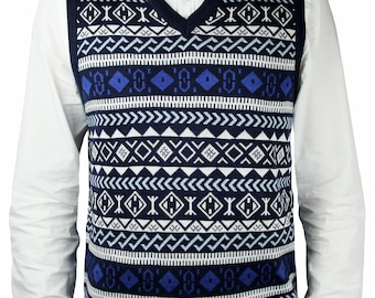 Jacquard Sweater Vest (sv-670)