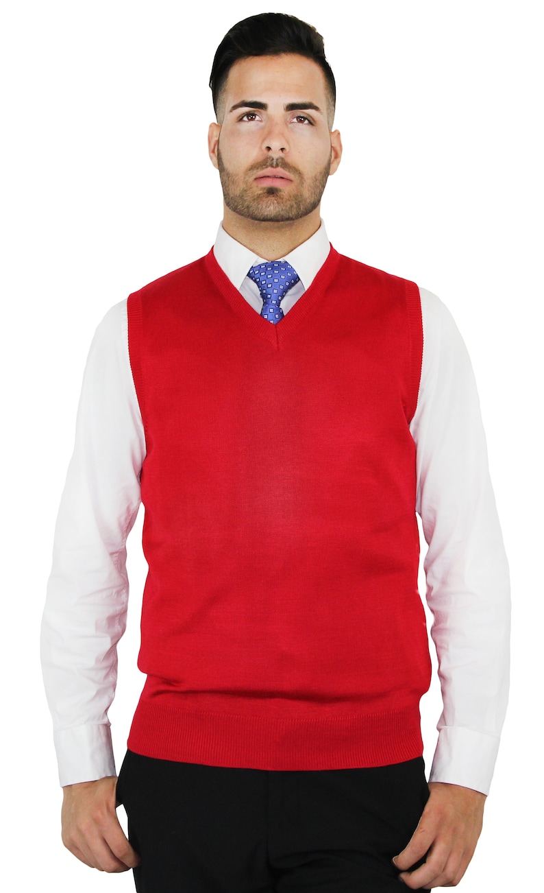 Men's Solid Sweater Vest summer Colors - Etsy