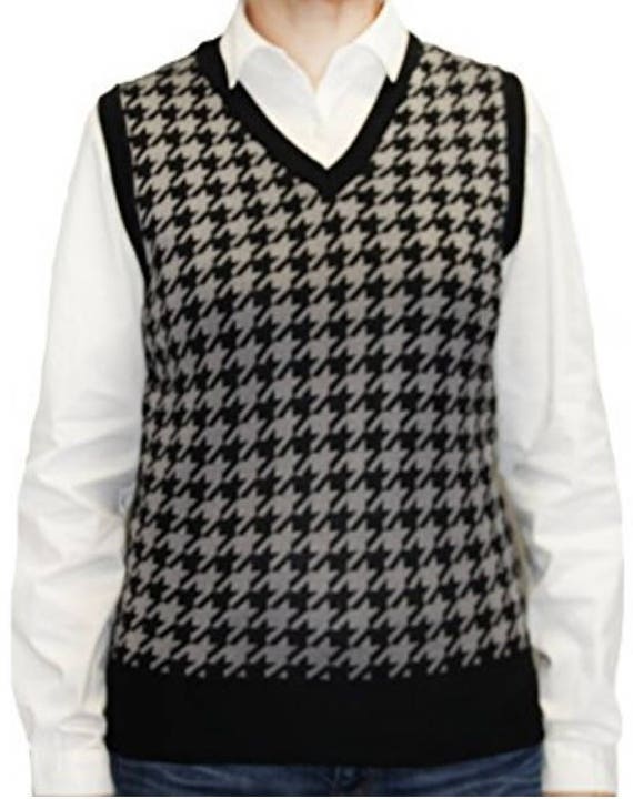 Blue Ocean Argyle Jacquard Sweater Vest