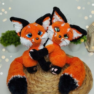 Schema peluche volpe all'uncinetto - schema peluche amigurumi PDF