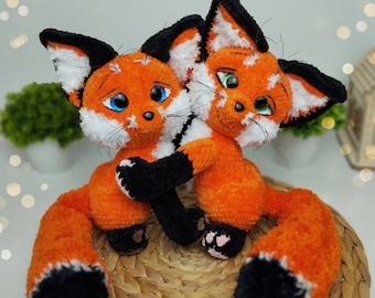 Patroon gehaakt pluche vos - patroon amigurumi-pluche pdf