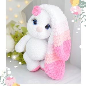 bunny crochet pattern - amigurumi crochet pattern - plush bunny crochet pattern - toy crochet pattern - rabbit crochet - bunny pattern