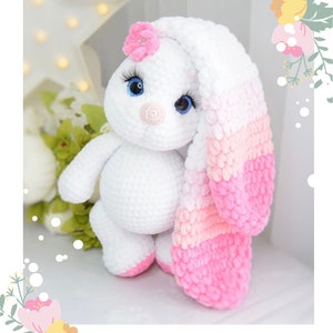 bunny crochet pattern - amigurumi crochet pattern - plush bunny crochet pattern - toy crochet pattern - rabbit crochet - bunny pattern